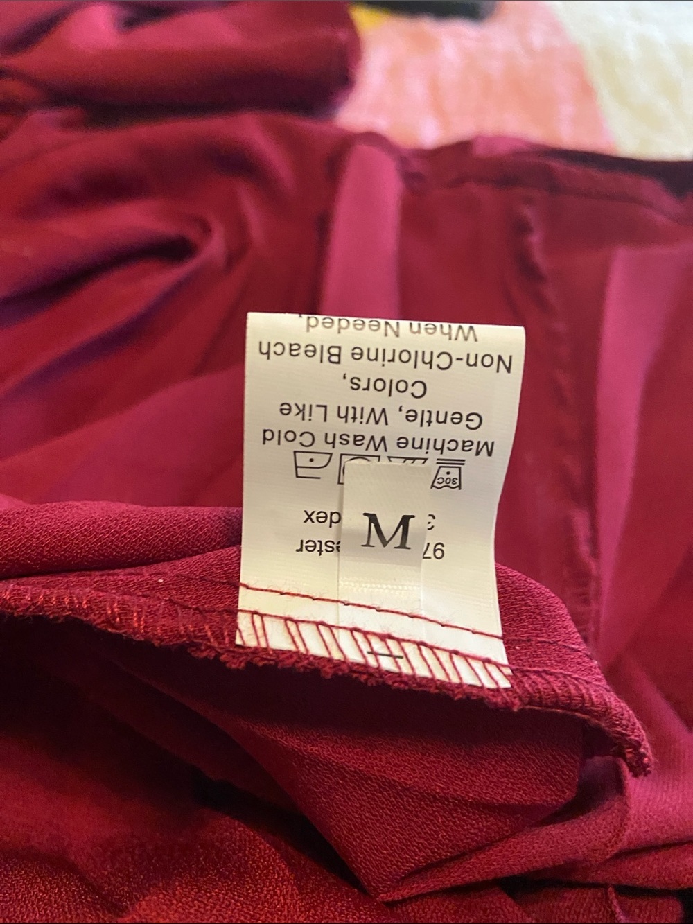 Pleated Midi Dress in Deep Wine - Picture 8 of 10